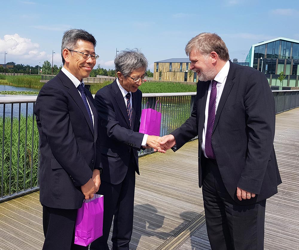 The university strengthened its international links with a visit from the Tokyo University of Agriculture. The university strengthened its international links with a visit from the Tokyo University of Agriculture.