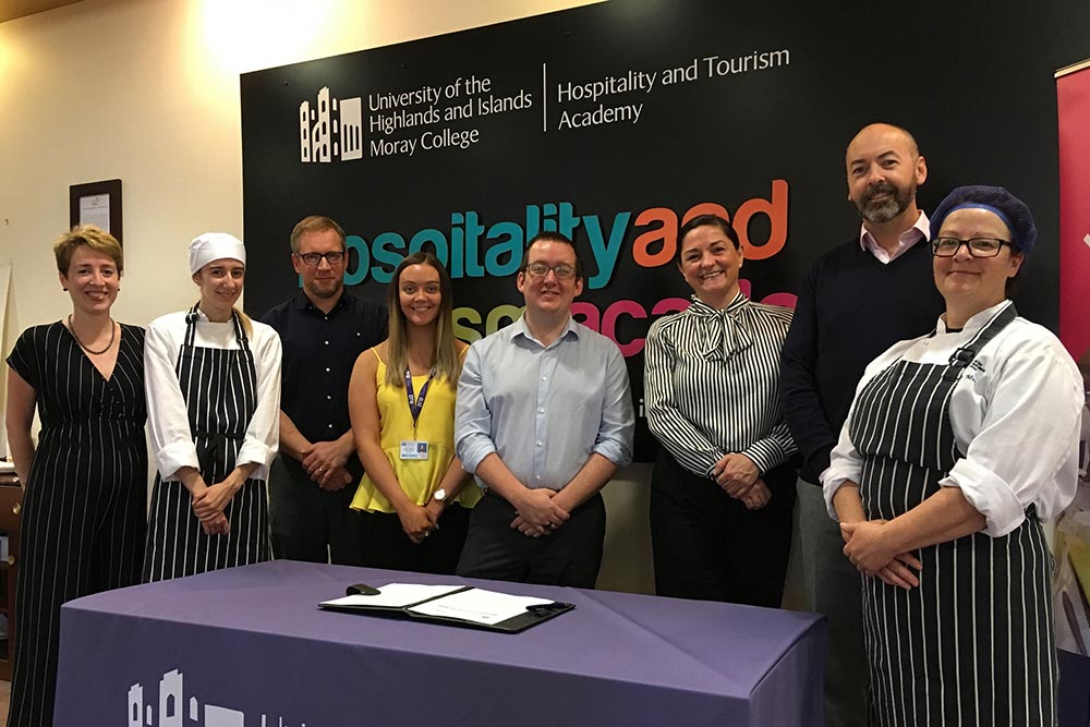 Some of the region’s most prominent hospitality businesses forged a partnership with Moray College UHI to provide real-life experience for hospitality students. Some of the region’s most prominent hospitality businesses forged a partnership with Moray College UHI to provide real-life experience for hospitality students.