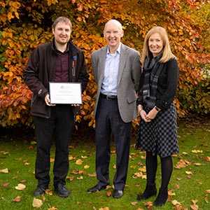 Brian Johnstone from Alness was selected as the winner of the Willie Printie Prize for Engineering Excellence. Brian was chosen for his academic and professional development, which saw him progress from an electrical apprenticeship to a university degree, then into a senior position at NHS Highland. Brian Johnstone from Alness was selected as the winner of the Willie Printie Prize for Engineering Excellence. Brian was chosen for his academic and professional development, which saw him progress from an electrical apprenticeship to a university degree, then into a senior position at NHS Highland.