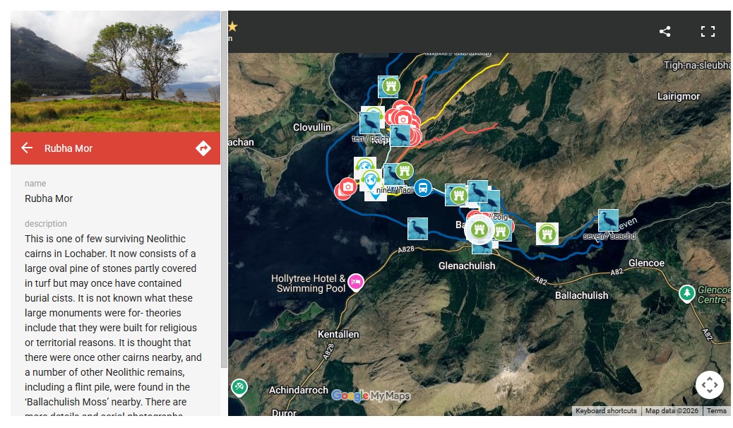 Screenshot example of the new heritage map layers on Google MyMaps