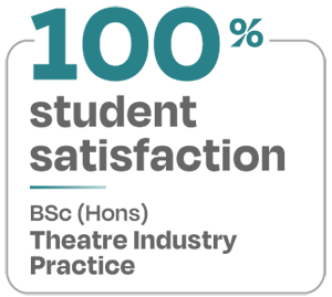 100 percent student satisfaction BSc Hons Theatre Industry Practice
