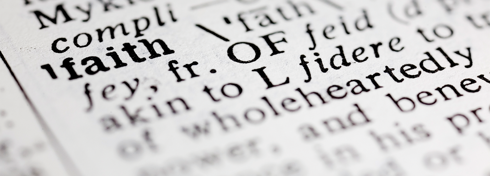 Close-up of a dictionary focusing on the word 