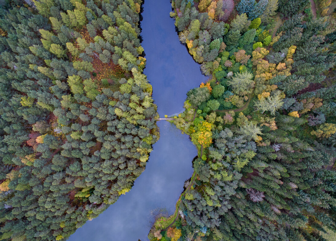 drone shot of river drone shot of river