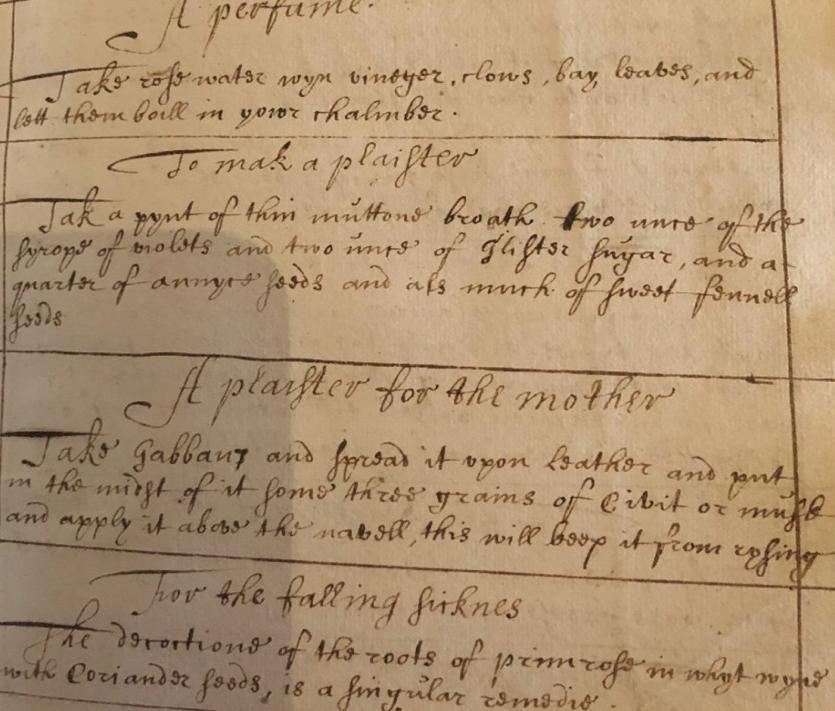 Close up of a hand-written recipe book