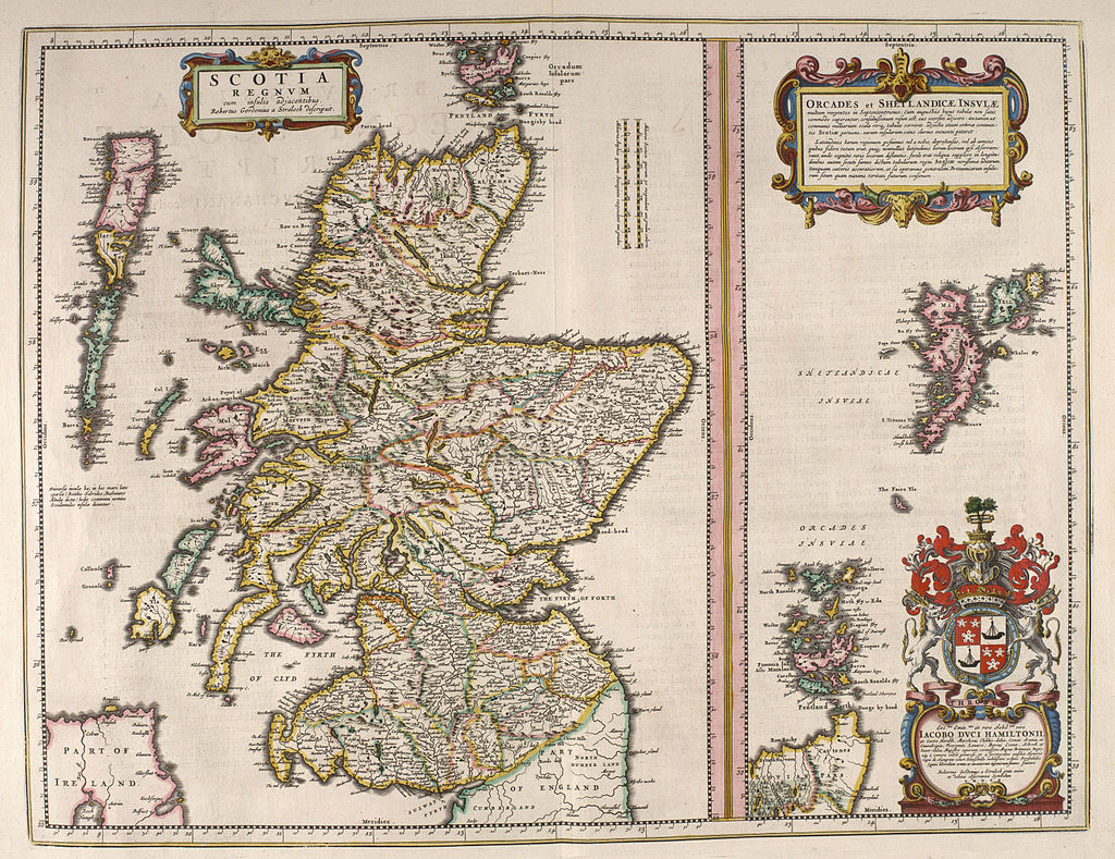 A Map of Scotland from 1654 A Map of Scotland from 1654