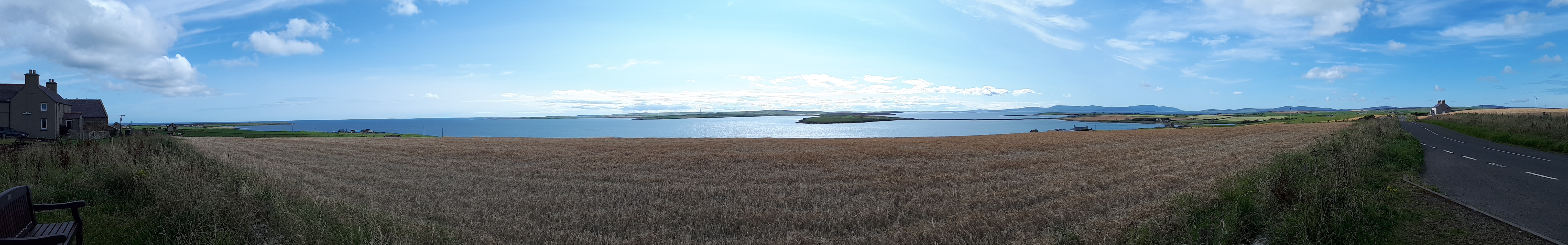 A photograph of Churchill Barriers one and Two Orkney