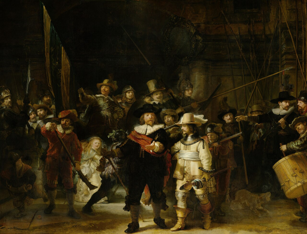 Rembrandt's 'The Night Watch' Source Wikimedia
