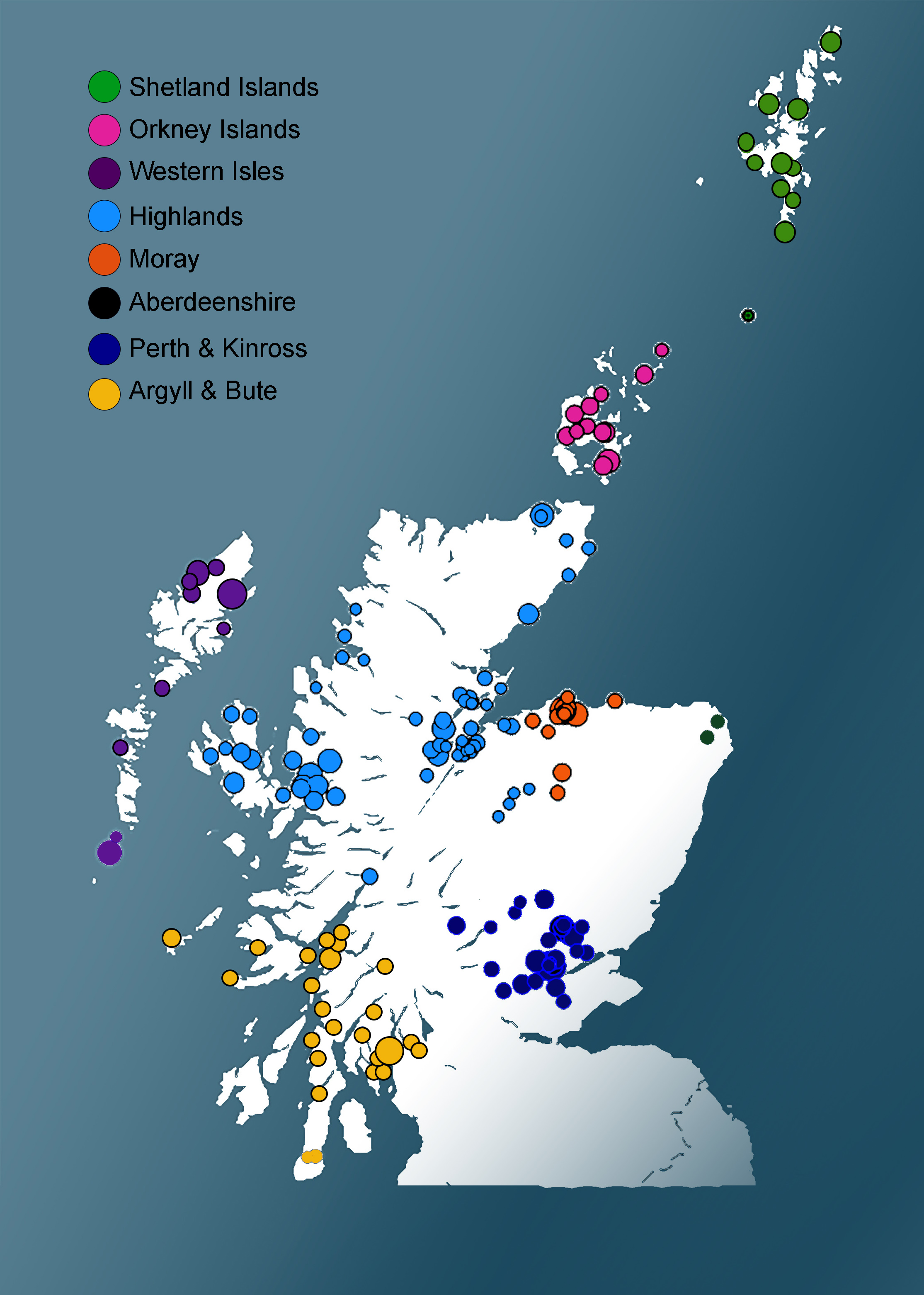 Data mapping of STEM Outreach sessions by region from September 2023 to August 2025 Data mapping of STEM Outreach sessions by region from September 2023 to August 2025