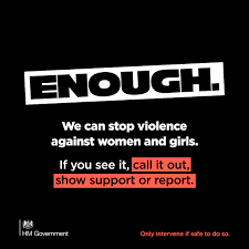 Enough. We can stop violence against women and girls. Enough. We can stop violence against women and girls.