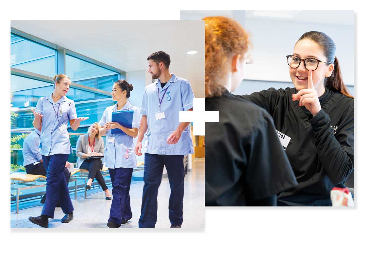 collage of 2 | nurses | optometry student collage of 2 | nurses | optometry student