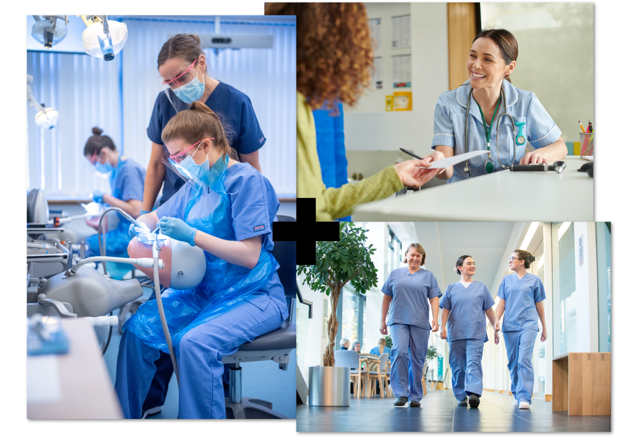 Collage of 3 | oral health | healthcare | nursing students Collage of 3 | oral health | healthcare | nursing students