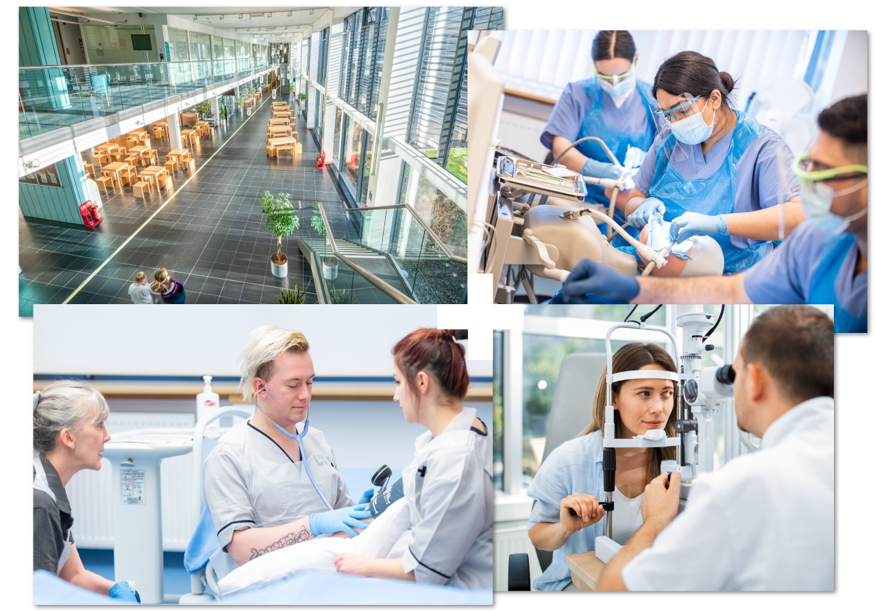 Collage of 4 | CfHS | Nursing | Oral Health | Optometry Collage of 4 | CfHS | Nursing | Oral Health | Optometry