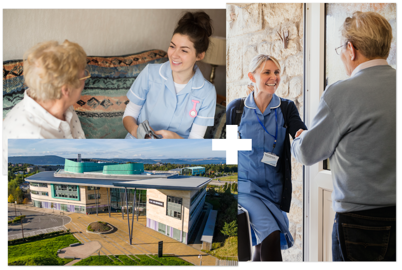 Collage of images highlighting careers in social care Collage of images highlighting careers in social care