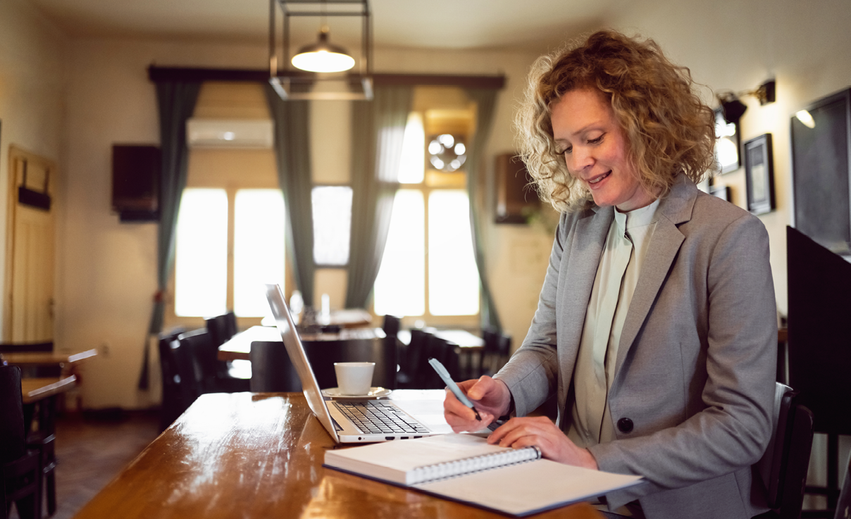 Woman working from home Woman working from home