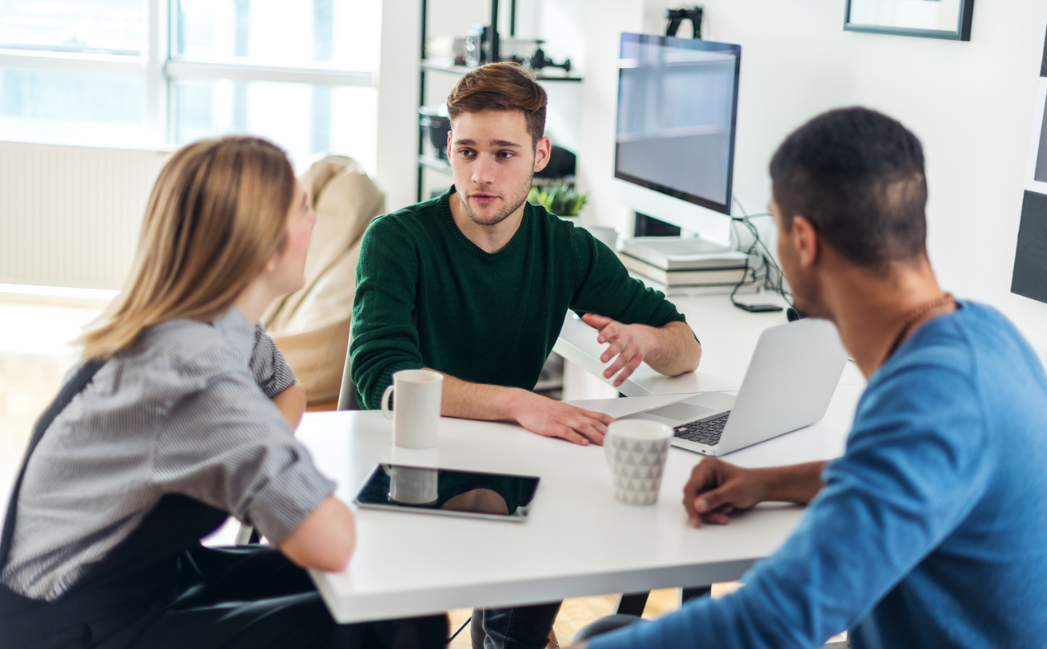 People in a meeting People in a meeting